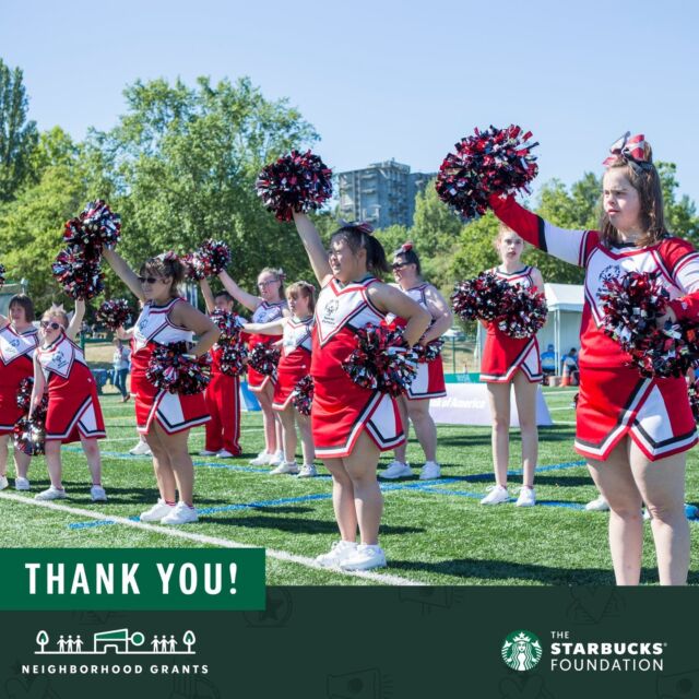 Thanks you to all the @Starbucks partners and The Starbucks Foundation for recognizing how we are making our community stronger. We’re proud to be selected to receive the Neighborhood Grant and continue our work to empower athletes throughout Washington State.
