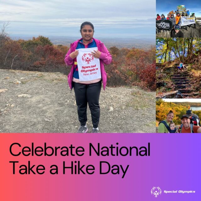 Join us at @SpecialOlympics for #TakeAHikeDay! 🌿🌄

Hit the trails with your friends, family, or teammates to connect with nature and recharge your spirit. Stay hydrated, wear the right gear, and enjoy the breathtaking views! Happy hiking! 🚶‍♀️🌳💪