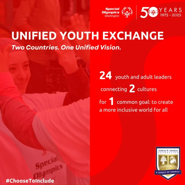 Unified Champion Schools® empower students with and without intellectual disabilities to lead together, shaping more inclusive schools nationwide. The Unified Youth Exchange builds on this movement, giving young leaders the tools, mentorship, and funding to create lasting change.

Izzy will be representing Special Olympics Washington for this program next month — using her voice and vision to bring the power of inclusion to life. We’re so proud to see her join the Unified Generation leading the way!

#ChoosetoIncluse #UnifiedGeneration #InclusionChampion
