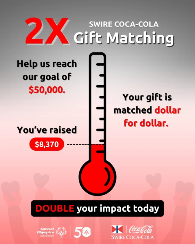 You’re making double the difference! 

Together we’ve raised $8,370 this week toward our goal — and thanks to Swire Coca-Cola, that impact is matched.

Keep the momentum going by making your donation today using the link in bio! 

#SOWA50 #SwireCocaCola #DonationMatch #SeasonofGiving