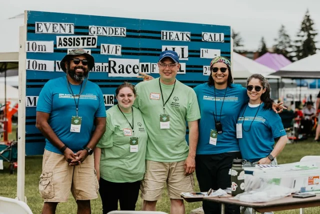 It’s National Volunteer Week!

Because of you, athletes compete.
Because of you, events happen.
Because of you, our community shows up.

Thank you to every volunteer who gives their time to Special Olympics Washington!