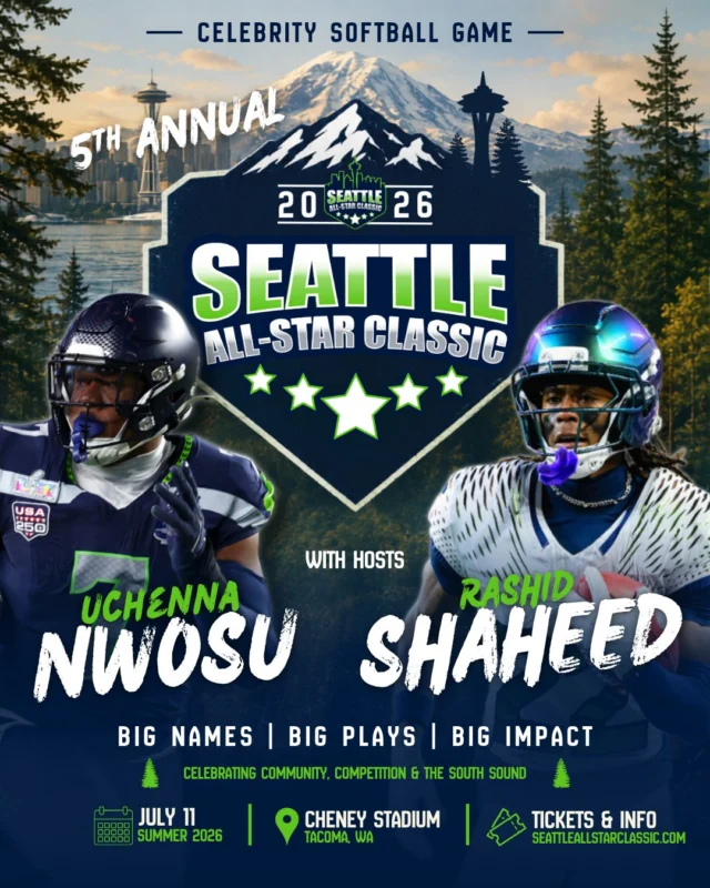 Join us at the Seattle All-Star Classic Celebrity Softball Game on July 11 at Cheney Stadium!

We're excited to partner with the Seattle All-Star Classic through their Fundraise With Us program. When you purchase your tickets through our special link and select Special Olympics Washington at checkout, 50% of the ticket face value comes back to support year-round sports, health, leadership, and inclusion programs for athletes with intellectual and developmental disabilities across Washington.

Click the link in our bio to get your tickets!

Don't forget to select "Special Olympics Washington" from the organization dropdown during checkout so your purchase supports our athletes!

Plus, two Special Olympics Washington athletes will be participating in the event, and we'll be recognized on the field during the game. We hope to see you there!