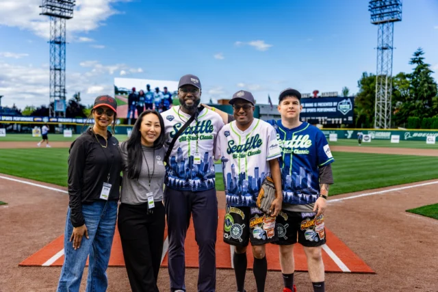 A day at the ballpark we won’t forget!

Special Olympics Washington athletes Andrew and Todd took the field at the Seattle All-Star Classic Celebrity Softball Game at Cheney Stadium, playing alongside an incredible lineup of athletes and celebrities for a day full of big-league fun and community spirit.

A huge thank you to the Seattle All-Star Classic for giving our athletes the chance to play, connect, and be part of such a special day. We loved every minute of it!