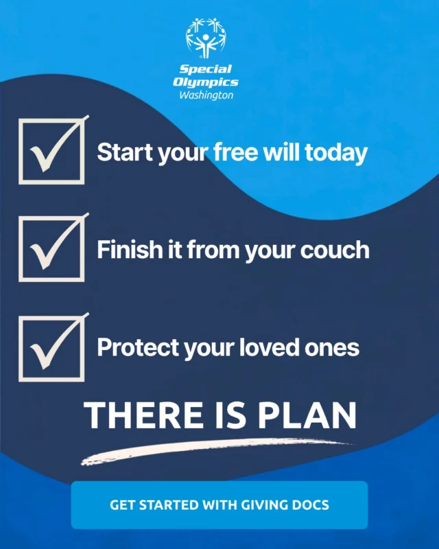 Planning for the future doesn’t have to feel overwhelming. Special Olympics and Giving Docs offer a free online tool to help you create your will and make a plan for the people and causes that matter most to you! Check the link in our bio to learn more.